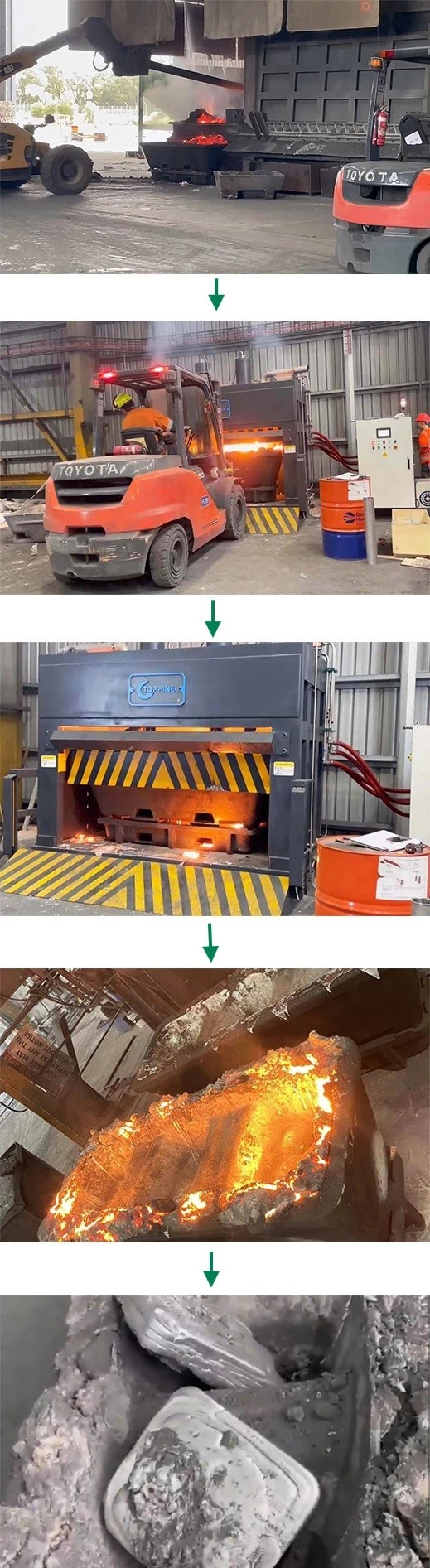 Aluminum dross press