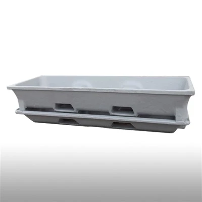 Bac à scories avec poche pour chariot élévateur